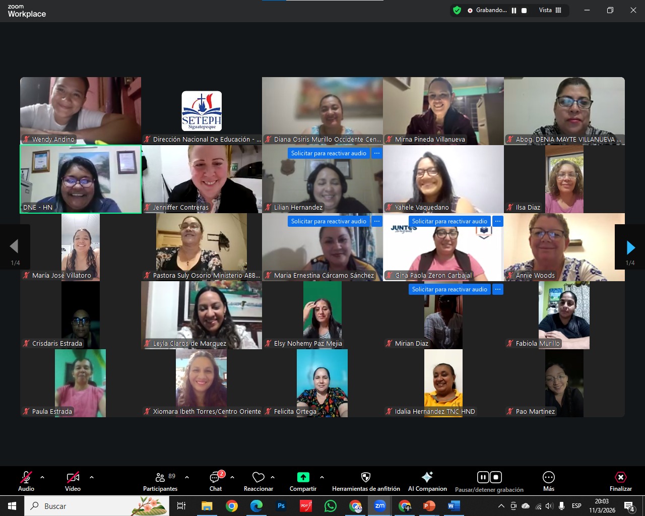 Capacitación Docente Mujeres de SETEPH